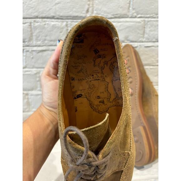 Banana Republic Suede Wing Tip Oxford Shoes main image 6